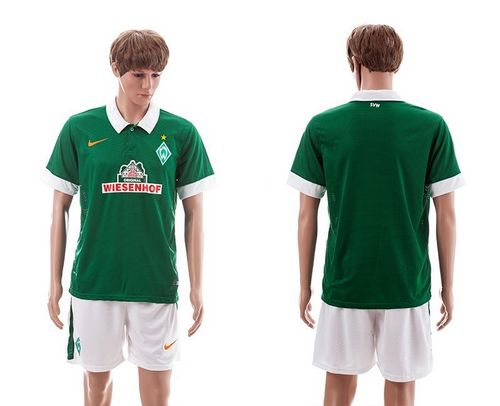 Bremen Blank Green Home Soccer Club Jersey