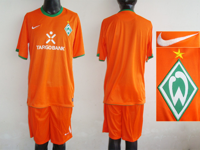 Bremen Blank Orange Third Soccer Club Jersey