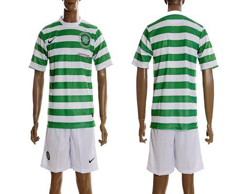 Celtic Blank 2012/2013 White Green Strip Home Soccer Club Jersey