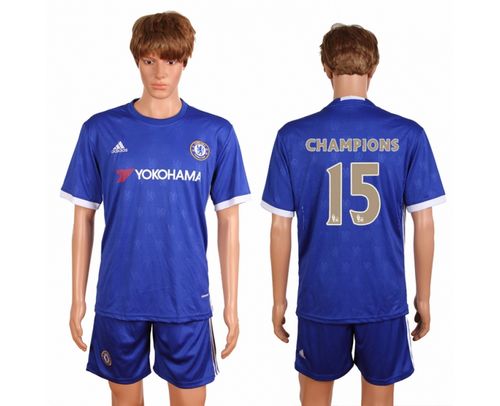 Chelsea #15 Champions Home Soccer Club Jersey