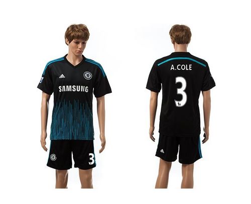 Chelsea #3 A.Cole Away Soccer Club Jersey