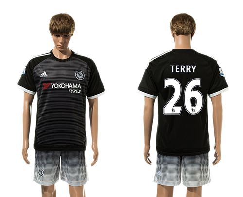 Chelsea #26 Terry Black Soccer Club Jersey