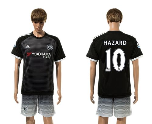 Chelsea #10 Hazard Black Soccer Club Jersey