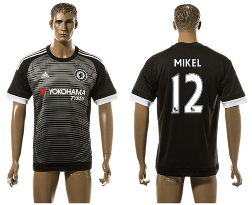 Chelsea #12 Mikel SEC Away Soccer Club Jersey