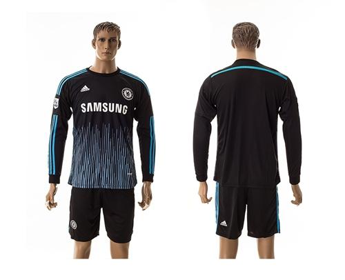 Chelsea Blank Away Long Sleeves Soccer Club Jersey