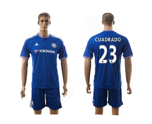 Chelsea #23 Cuadrado Blue Soccer Club Jersey