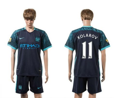 Manchester City #11 Kolarov Away Soccer Club Jersey