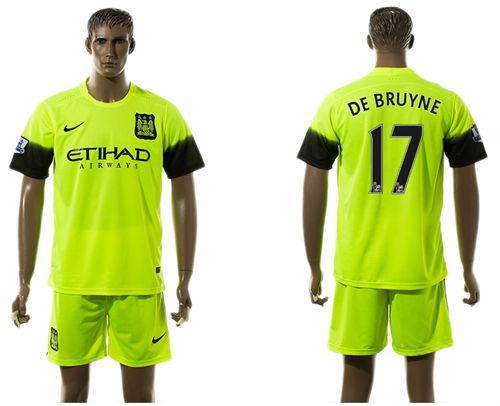 Manchester City #17 De Bruyne SEC Away Soccer Club Jersey