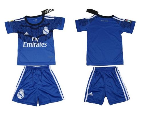 Real Madrid Blank Blue Kid Soccer Club Jersey