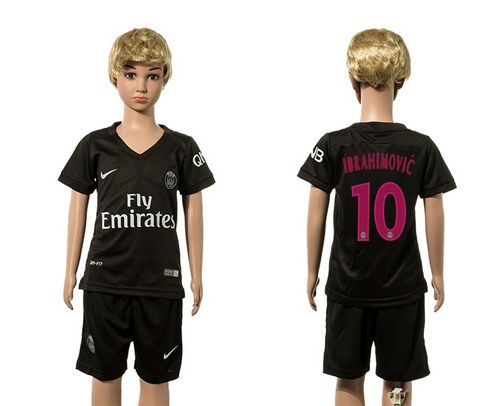 Paris Saint Germain #10 Ibrahimovic SEC Away Kid Soccer Club Jersey