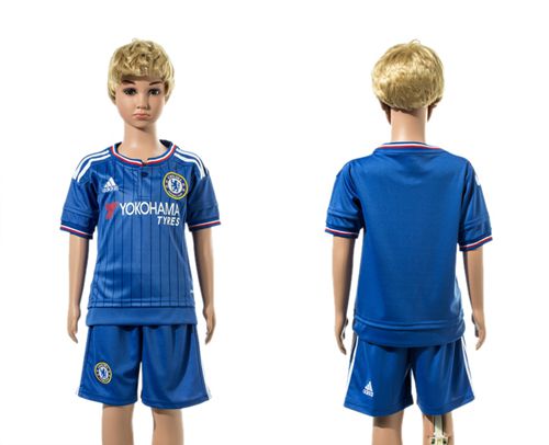 Chelsea Blank Blue Home Kid Soccer Club Jersey