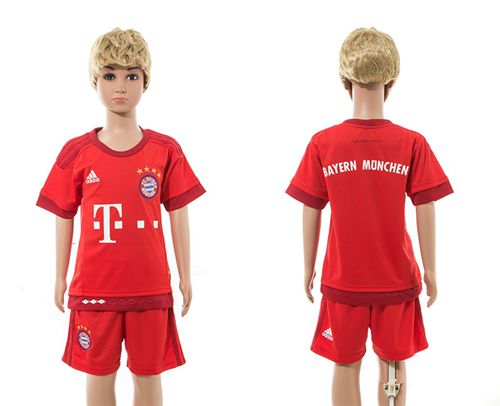 Bayern Munchen Blank Home Kid Soccer Club Jersey