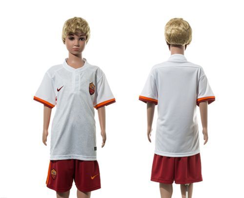 Roma Blank Away Kid Soccer Club Jersey