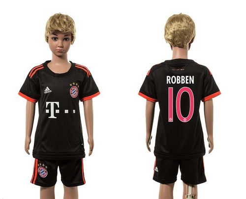 Bayern Munchen #10 Robben SEC Away Kid Soccer Club Jersey