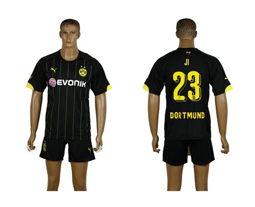 Dortmund #23 JI Away Soccer Club Jersey