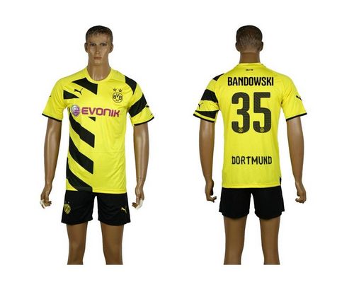 Dortmund #35 Bandowski Home Soccer Club Jersey