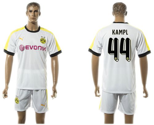 Dortmund #44 Kampl White Soccer Club Jersey