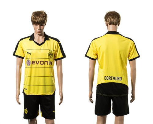 Dortmund Blank Yellow Soccer Club Jersey