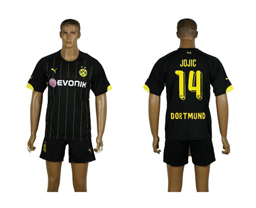 Dortmund #14 Jojic Away Soccer Club Jersey