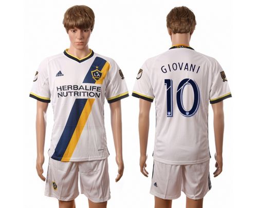 Los Angeles Galaxy #10 Giovani Home Soccer Club Jersey