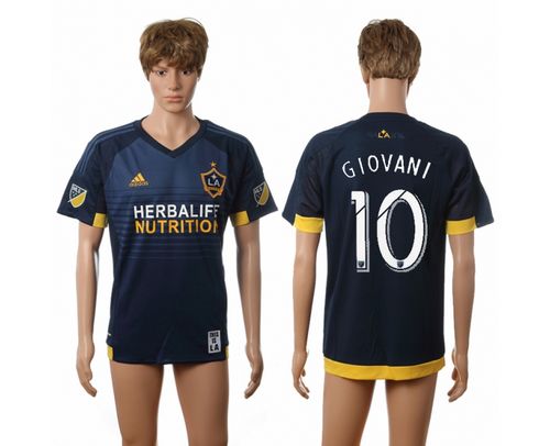 Los Angeles Galaxy #10 Giovani Away Soccer Club Jersey