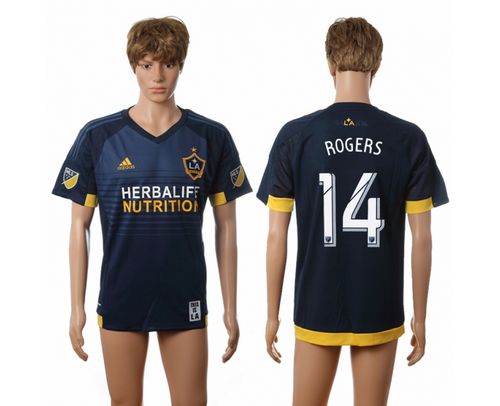 Los Angeles Galaxy #14 Rogers Away Soccer Club Jersey