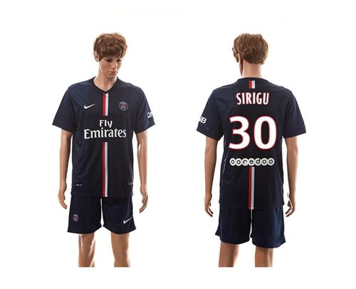 Paris Saint Germain #30 Sirigu Home Soccer Club Jersey