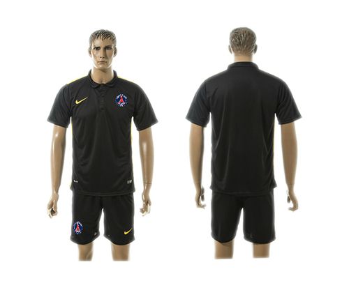 Paris Saint Germain Blank Black Training Soccer Club Jersey