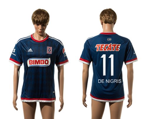 Guadalajara #11 De Nigris Away Soccer Club Jersey