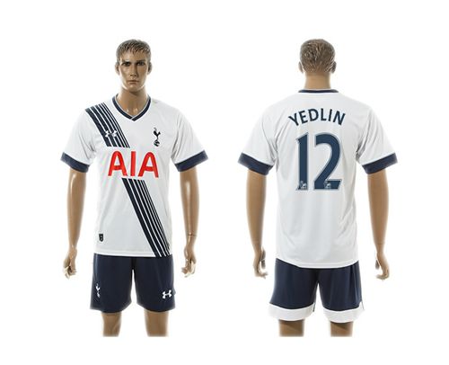 Tottenham Hotspur #12 Yedlin White Home Soccer Club Jersey