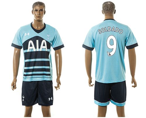 Tottenham Hotspur #9 Soldado Away Soccer Club Jersey