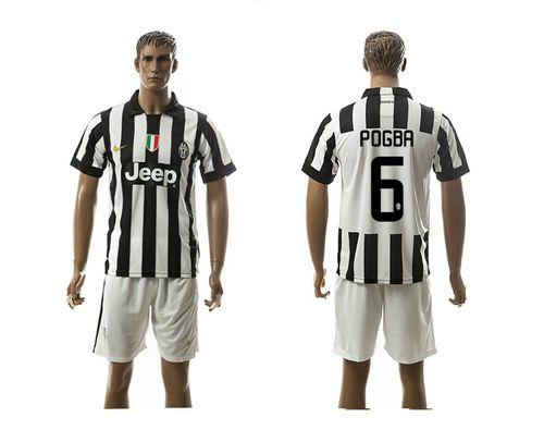 Juventus #6 Pogba Home Soccer Club Jersey