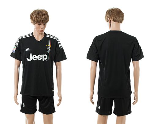 Juventus Blank Black Soccer Club Jersey