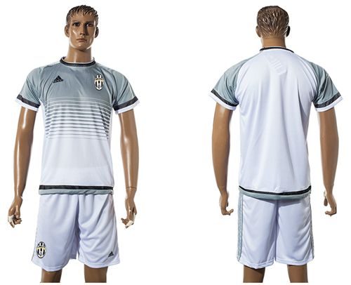 Juventus Blank White Training Soccer Club Jersey