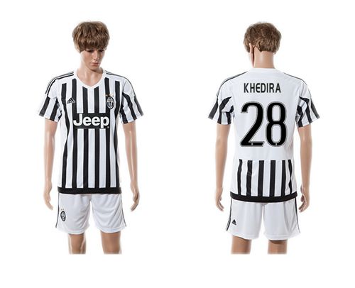 Juventus #28 Khedira Home Soccer Club Jersey