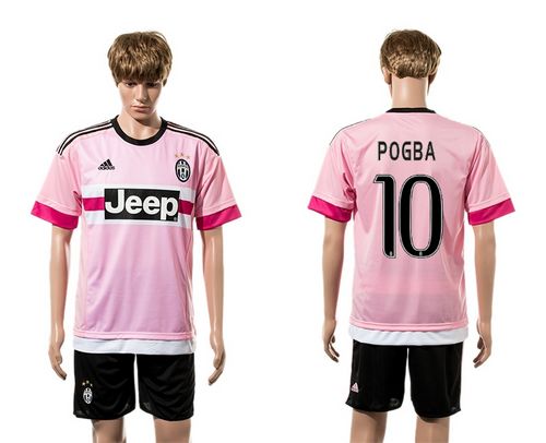 Juventus #10 Pogba Pink Soccer Club Jersey