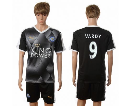 Leicester City #9 Vardy Away Soccer Club Jersey