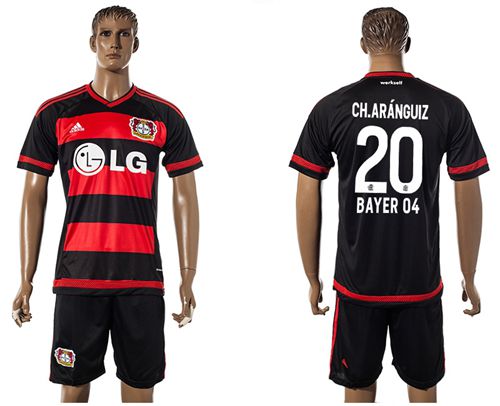 Bayer Leverkusen #20 Ch.Aranguiz Away Soccer Club Jersey