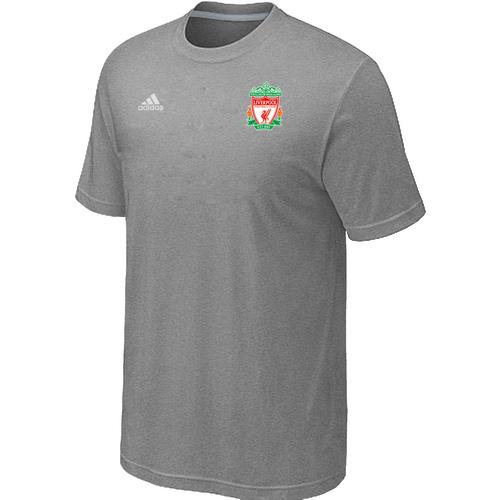  Liverpool Soccer T Shirts Light Grey