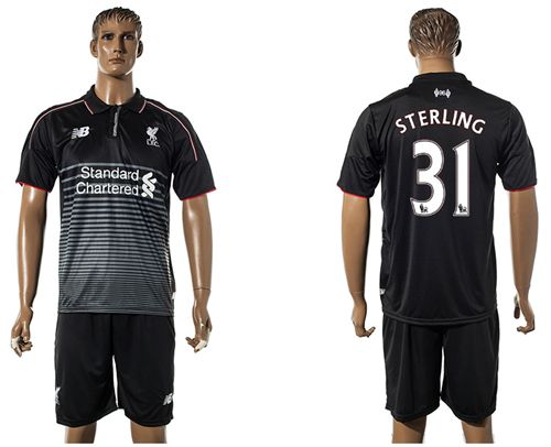 Liverpool #31 Sterling Sec Away Soccer Club Jersey