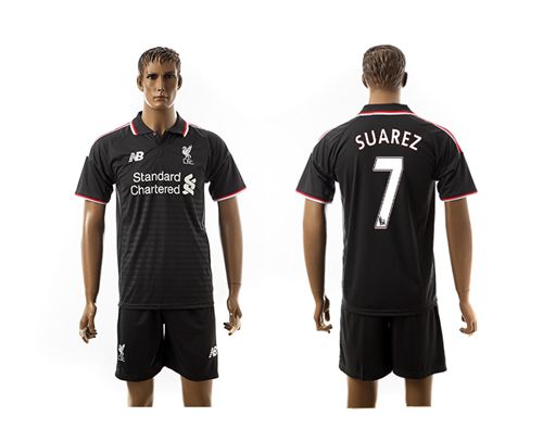 Liverpool #7 Suarez Away Soccer Club Jersey