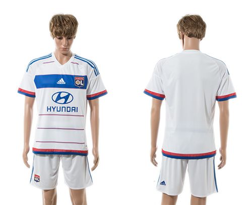 Lyon Blank Home Soccer Club Jersey