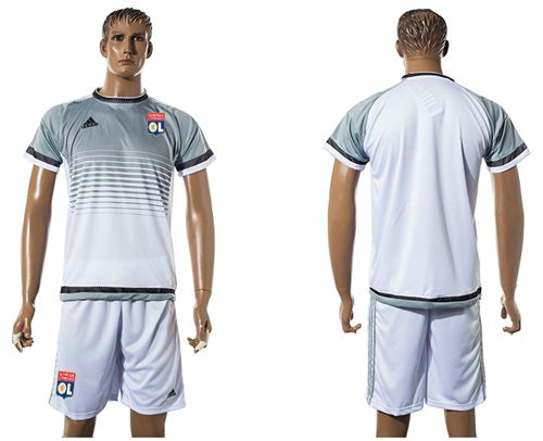 Lyon Blank White Training Soccer Club Jersey