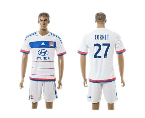 Lyon #27 Cornet Home Soccer Club Jersey