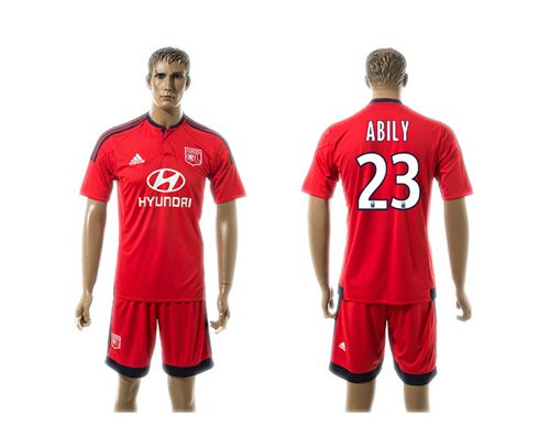 Lyon #23 Abily Away Soccer Club Jersey