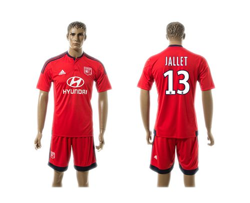 Lyon #13 Jallet Away Soccer Club Jersey