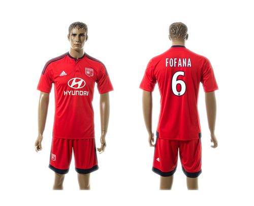 Lyon #6 Fofana Away Soccer Club Jersey