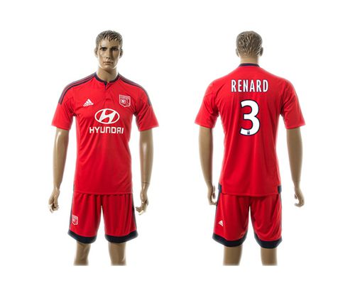 Lyon #3 Renard Away Soccer Club Jersey