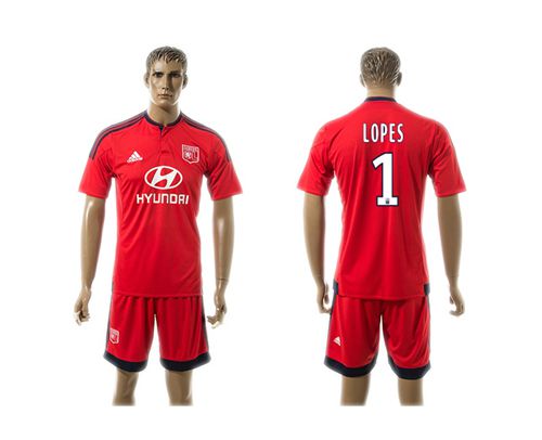 Lyon #1 Lopes Away Soccer Club Jersey