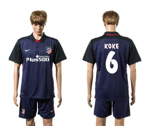 Atletico Madrid #6 Koke Away Soccer Club Jersey